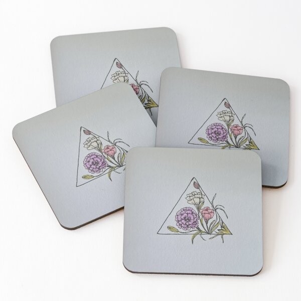 Item preview, Carnation within triangle in colour designed and sold by Fruityletters.