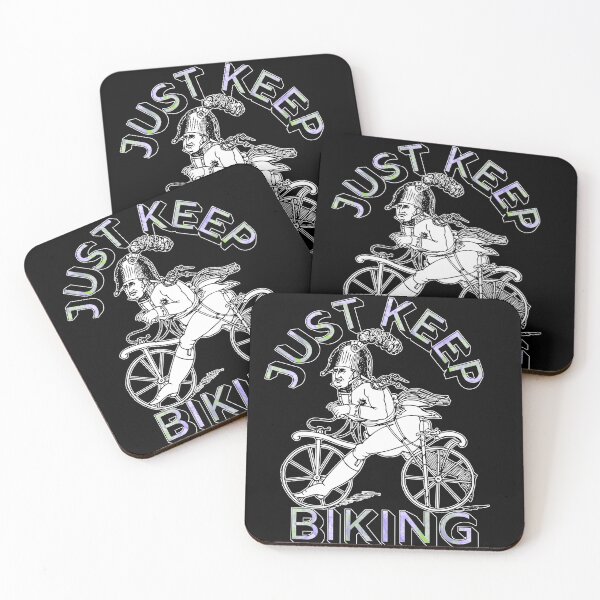 Item preview, Just Keep Biking designed and sold by StephenMollie.