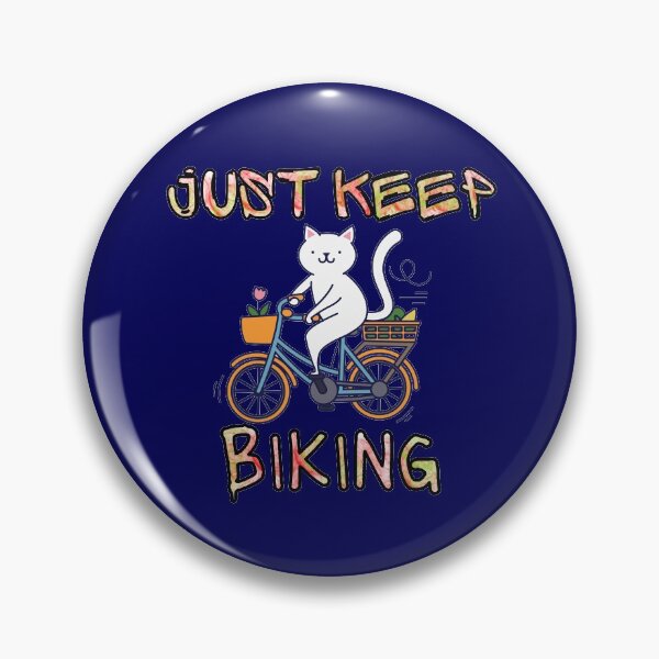 Item preview, Just Keep Biking - Cute Kitty designed and sold by StephenMollie.