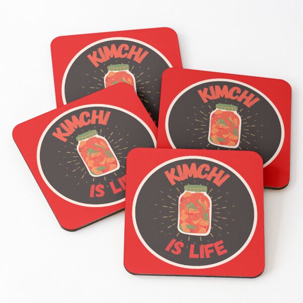 Item preview, Kimchi Is Life Korean Food Tshirt Tee Shirt Cute Funny Kawaii Graphic Cartoony Design for Apparel Accessories Home Decor Skins Totes Bags Wall Art Stickers designed and sold by Rocbebe.