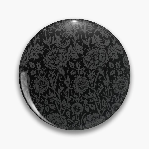 William Morris Carnations | Black and Grey Floral Pattern | Flower Patterns | Vintage Patterns | Classic Patterns | Pin
