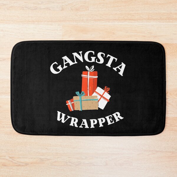 Item preview, Gangsta Wrapper, Funny Christmas holiday pun designed and sold by ArtfulTat.