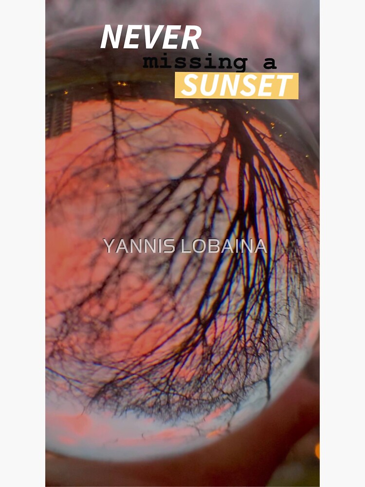 Thumbnail 3 of 3, Sticker, Sunset Lover  by Yannis Lobaina designed and sold by YANNIS LOBAINA.
