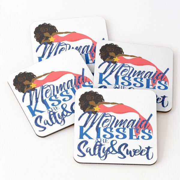Item preview, Mermaid Kisses Are Salty and Sweet - Dark Skin designed and sold by Sheila Pressley.
