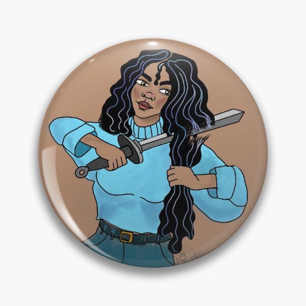 Item preview, black girl cutting off hair designed and sold by mariahmoniquedesign.