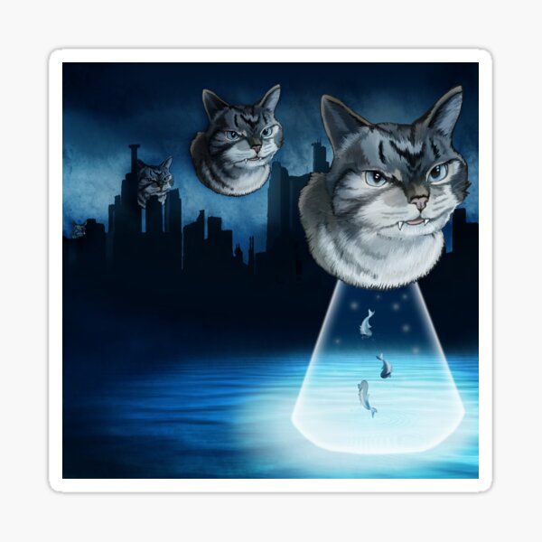 Alien kitten Sticker