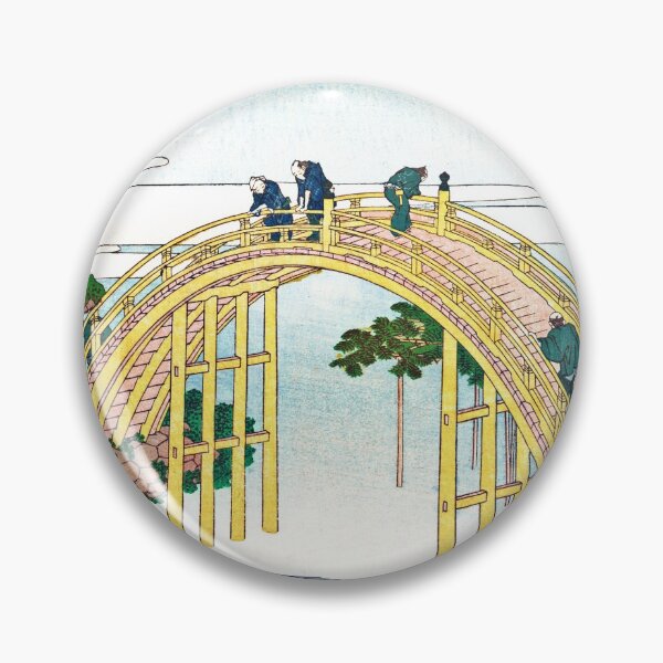 Item preview, The Arched Bridge at Kameido Tenjin Shrine by Katsushika Hokusai designed and sold by Takeda-art.