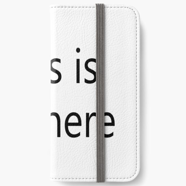 This is not here iPhone Wallet