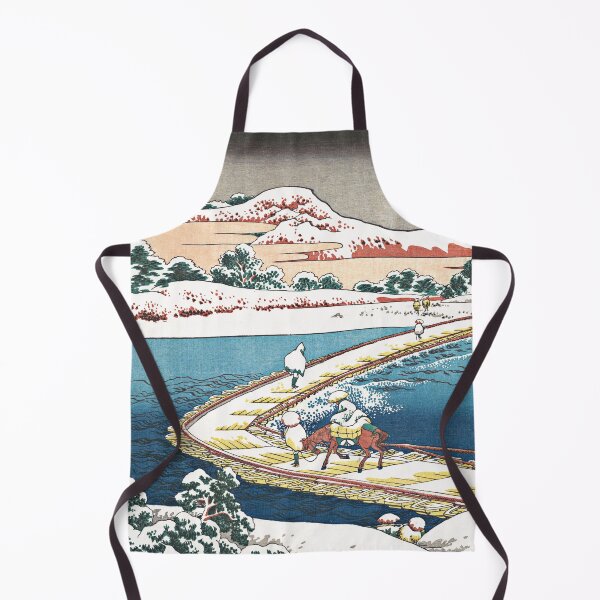 Item preview, Boat-bridge at Sano in Kozuke Province by Katsushika Hokusai designed and sold by Takeda-art.
