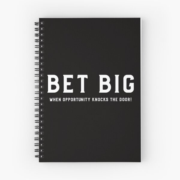 Artikelvorschau, Bet Big, wenn Gelegenheit die Tür klopft entworfen und verkauft von Life-Goals-.