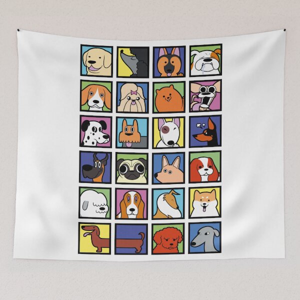 Item preview, Cartoon Dog Breeds designed and sold by JuicySchinken.