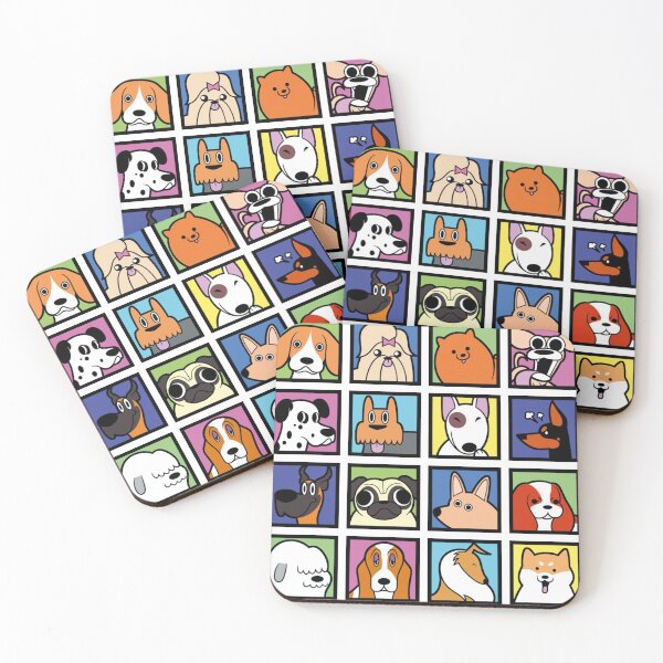 Item preview, Cartoon Dog Breeds designed and sold by JuicySchinken.