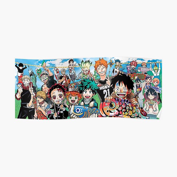 Funny Weekly Shounen Jump Poster By Melendezdeldans Redbubble