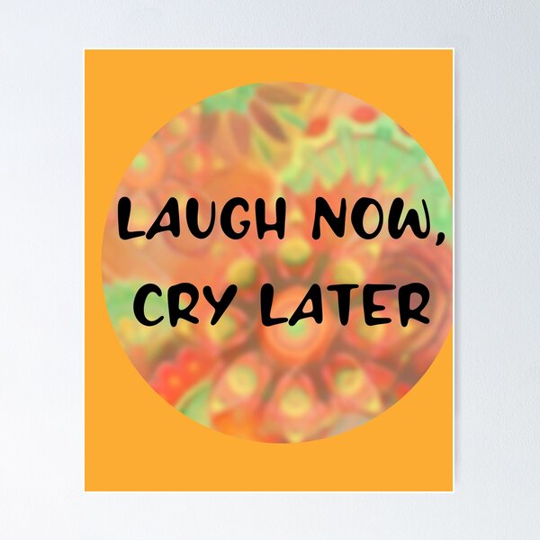 Laugh now, cry later: Contrasting clown masks, one laughing and