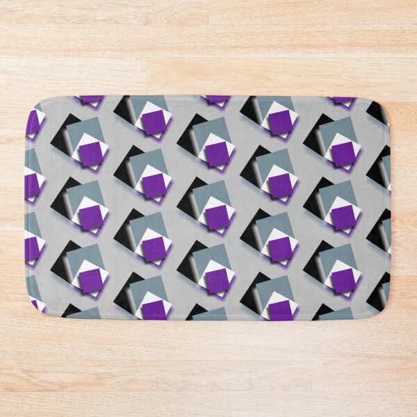 Item preview, Ace Asexual Pride Flag Squares (Black, Gray, White, Purple) designed and sold by Day10Machine.