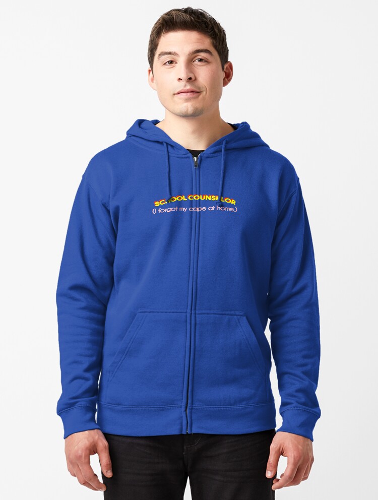 Thumbnail 1 of 5, Zipped Hoodie, Super School Counselor designed and sold by SchoolCounselor.