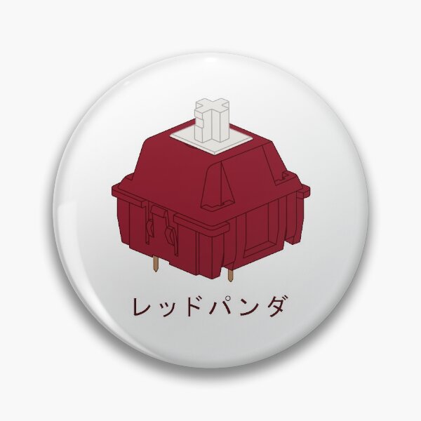 Item preview, Red Panda Mechanical Keyboard Cherry MX Switch with Japanese Writing designed and sold by Charredsky.