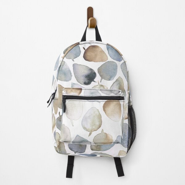Item preview, Navy Blue and Beige watercolour leaves designed and sold by Anne-Marie Bloor.