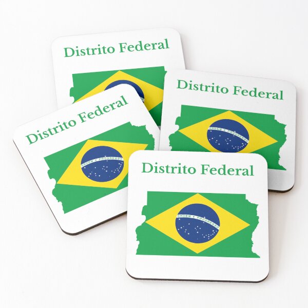 Item preview, Federal District Brazil Map Flag, Brazil designed and sold by marosharaf.