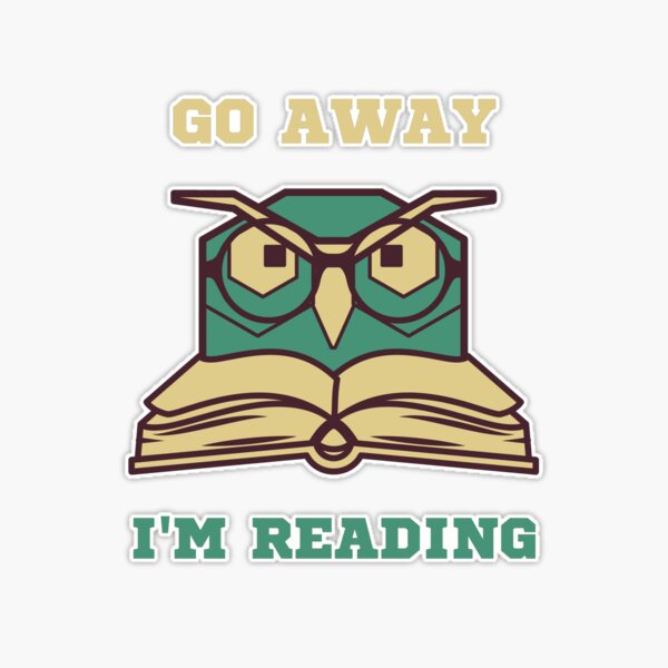 go away Sticker for Sale by veronajv21