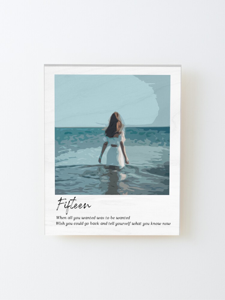 Alternate view of Fifteen - Taylor Swift Mounted Print