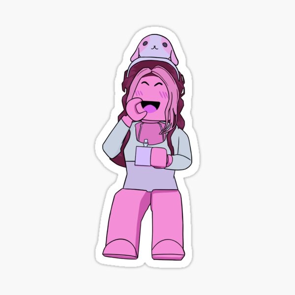 Roblox For Girls Stickers Redbubble - roblox girl decal