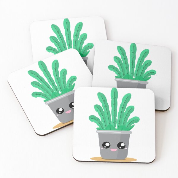 Item preview, Cute Kawaii Cacti House Plant Masks, Stickers and Leggings for Plant Mum designed and sold by Yellow Coffee.