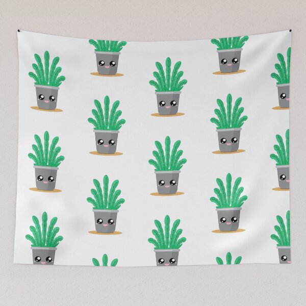 Item preview, Cute Kawaii Cacti House Plant Masks, Stickers and Leggings for Plant Mum designed and sold by Yellow Coffee.