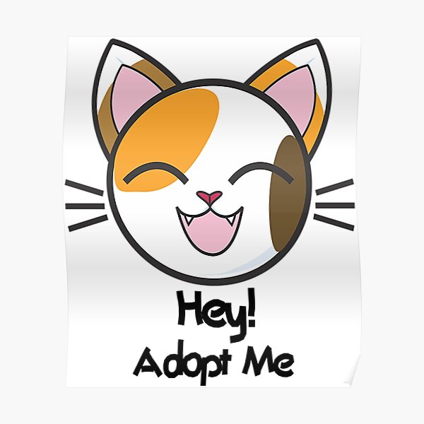 Adopt Me Pet Posters Redbubble - roblox adopt me mega neon shiba inu