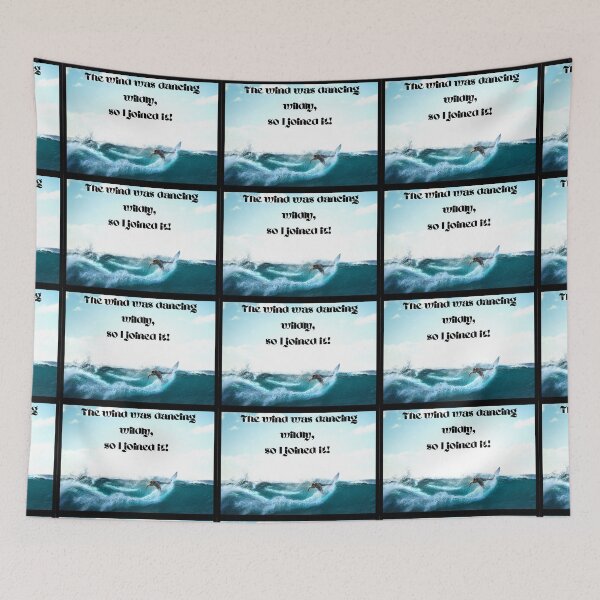 Item preview, The wind was dancing wildly so I joined it - surfing  designed and sold by AnnaBBS.