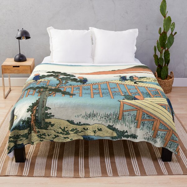 Item preview, Eight-plank Bridge in Mikawa by Katsushika Hokusai designed and sold by Takeda-art.
