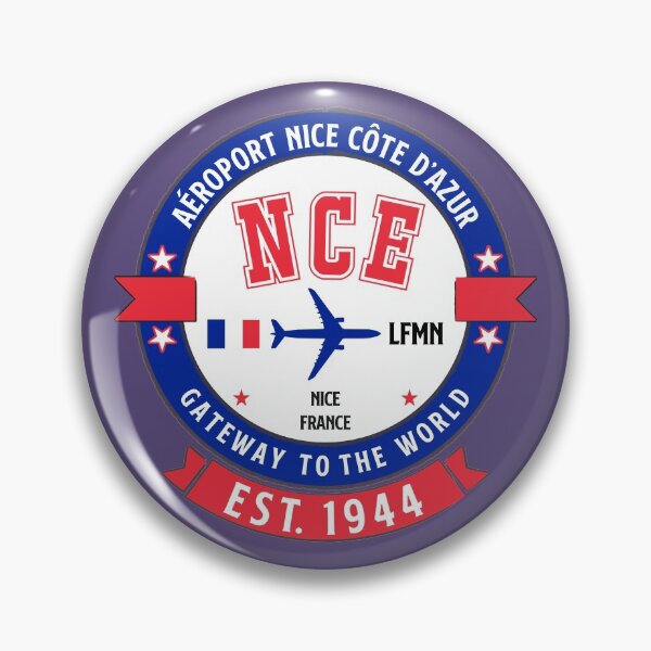 Item preview, NCE Nice Airport France - Vintage Design designed and sold by FouDeeziner.
