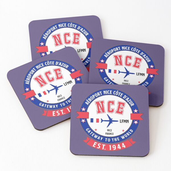 Item preview, NCE Nice Airport France - Vintage Design designed and sold by FouDeeziner.