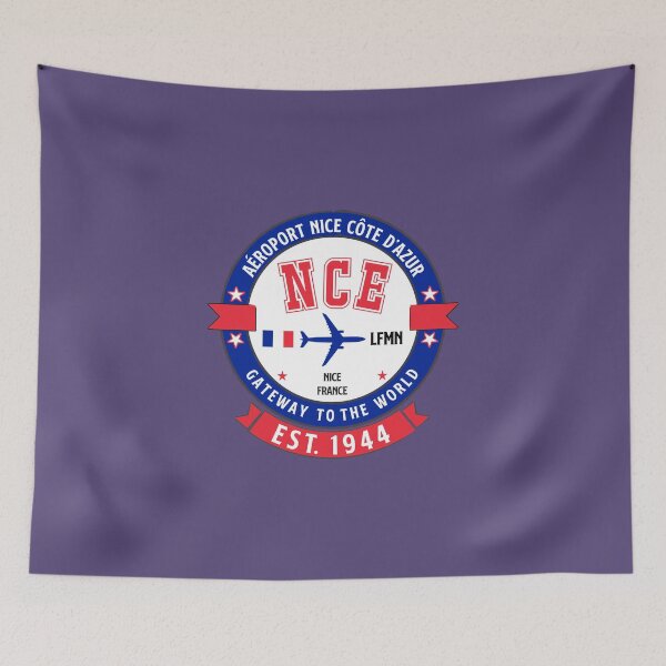 Item preview, NCE Nice Airport France - Vintage Design designed and sold by FouDeeziner.