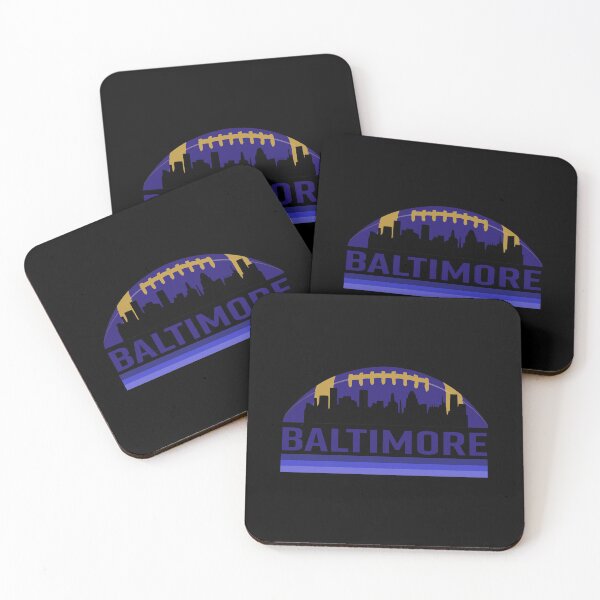 Item preview, Vintage Retro Baltimore Football Skyline designed and sold by ArtistThara.