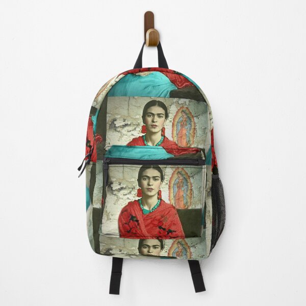 Item preview, Frida Kahlo with Our Lady of Guadalupe designed and sold by FridaArtGallery.