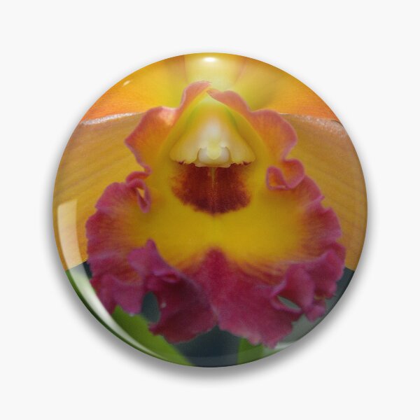 Item preview, yellow-orange Cymbidium Orchid designed and sold by Schoensl.