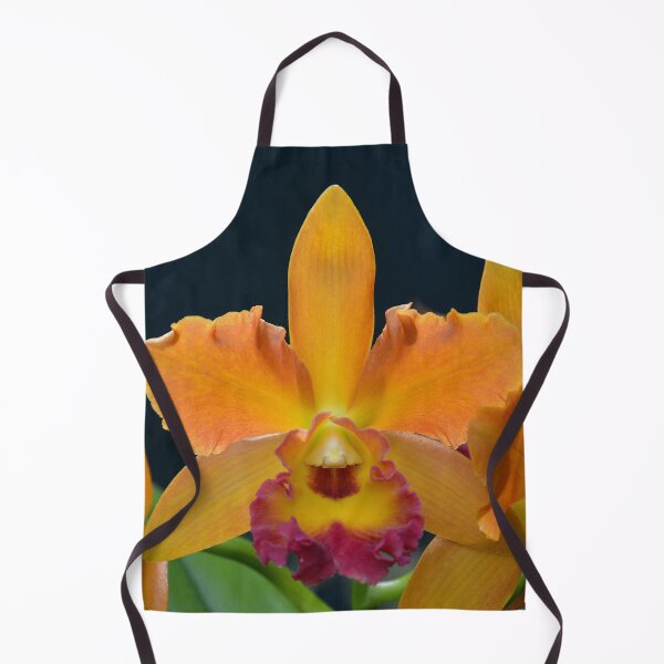 Item preview, yellow-orange Cymbidium Orchid designed and sold by Schoensl.