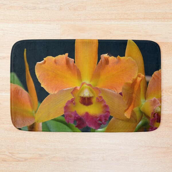 Item preview, yellow-orange Cymbidium Orchid designed and sold by Schoensl.