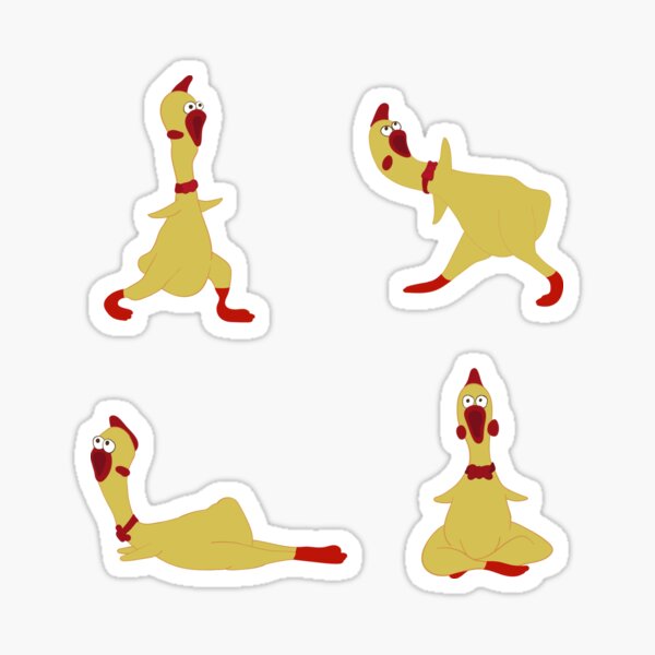 Item preview, Yoga Rubber Chicken designed and sold by LicencaPoetica.
