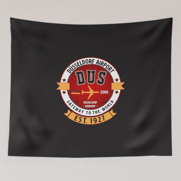 Item preview, DUS Düsseldorf Airport Germany - Vintage Design designed and sold by FouDeeziner.