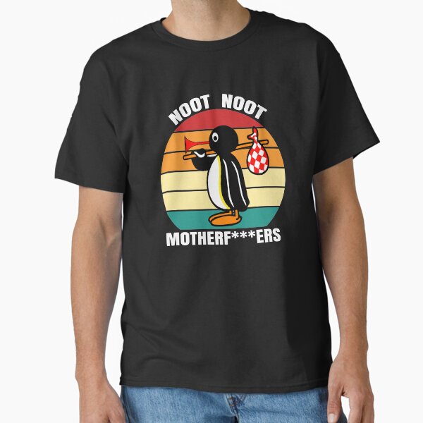 Vista previa del artículo con la obra «Noot Noot Pingu, regalo divertido Noot Noot, Pingu Noot Noot Motherf», diseñado y vendido por Ake10.