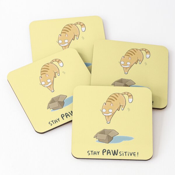 Item preview, Stay PAWsitive. Stay positive. Funny cat quote designed and sold by soniaaseguin.