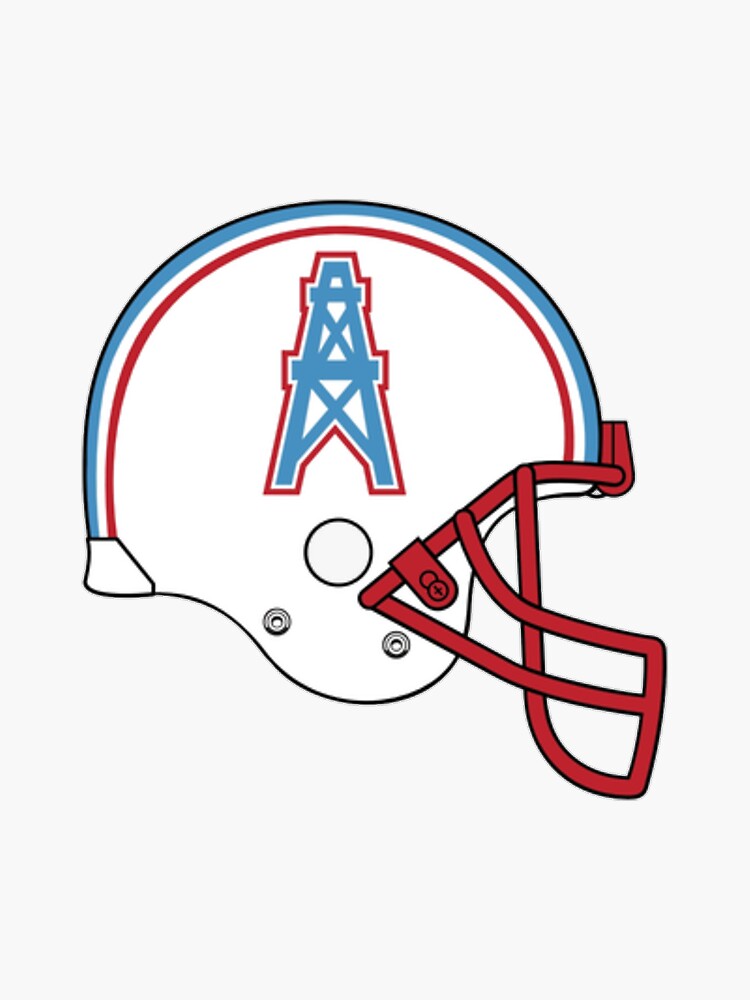 Houston Oilers Helmet Sticker Sticker for Sale by sport-stickers