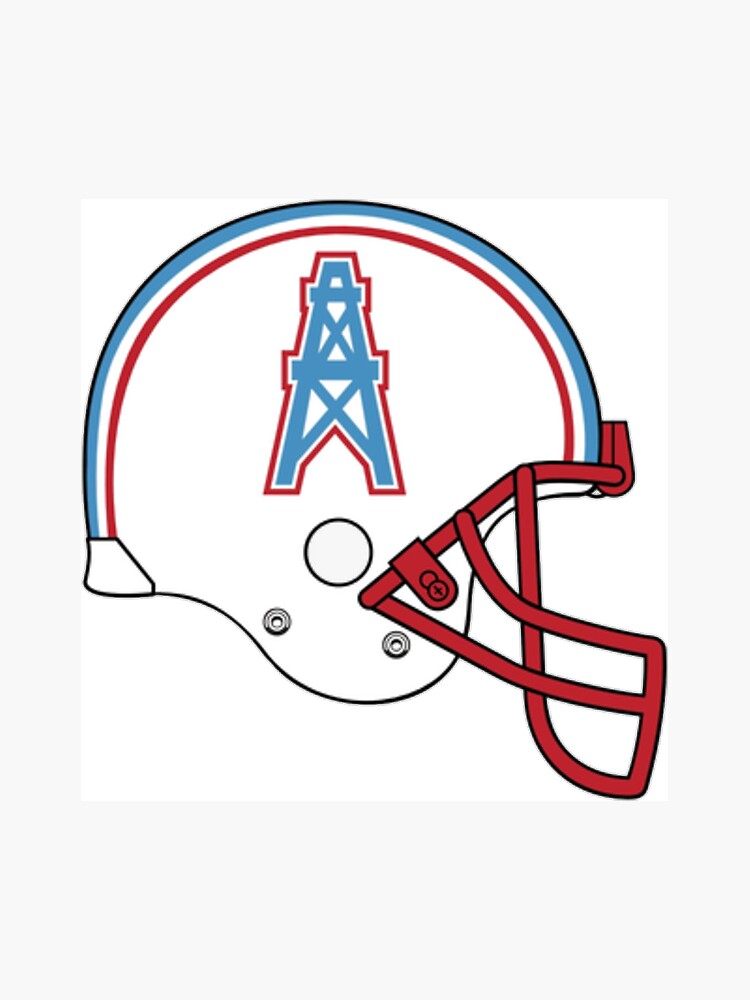 Houston Oilers vintage american football team helmet emblem Spiral  Notebook for Sale by Qrea