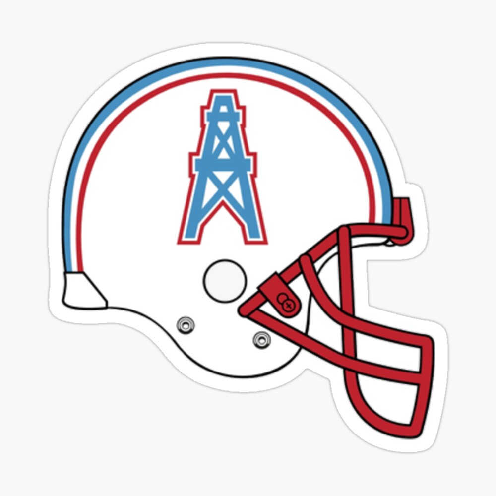 Houston Oilers vintage american football team helmet emblem Greeting Card  for Sale by Qrea