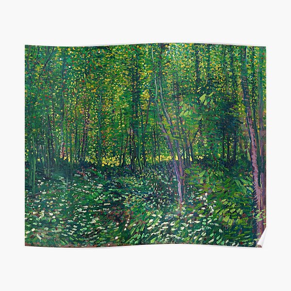 Van Gogh - Bäume und Unterholz Poster