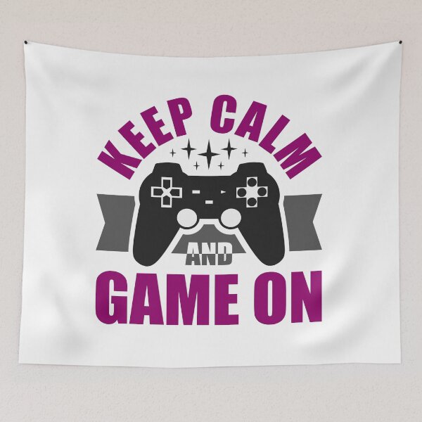 Item preview, Keep Calm and Game On designed and sold by Color Me F*@k!ng Happy.