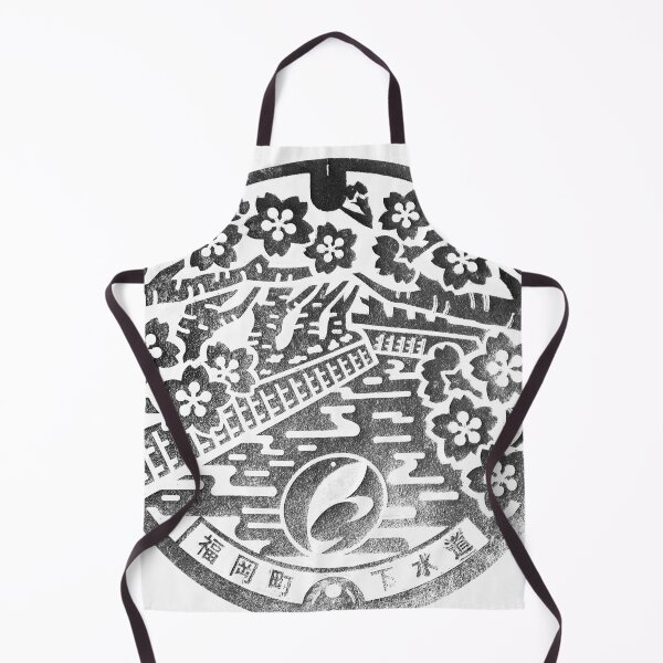 Item preview, Japanese manhole, depicting a stream with cherry blossoms designed and sold by mattraski.