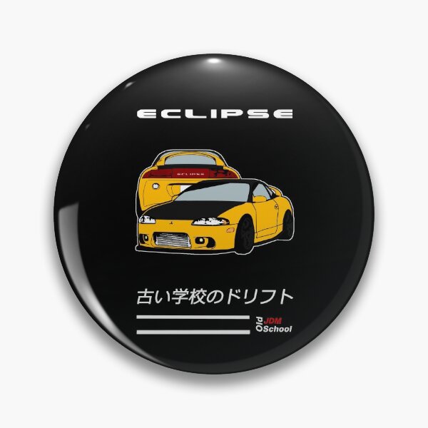Item preview, JDM Eclipse Yellow [Black Edition] designed and sold by oldschooljdm.